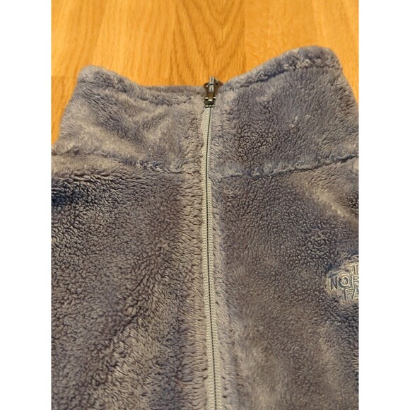 The North Face Jacket Womens Small Gray Full Zip Fleece Fuzzy Long Sleeve - Picture 5 of 12